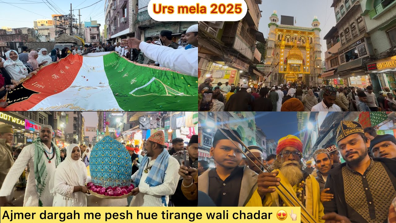 Ajmer sharif dargah me pesh hue tirange wali chadar q karte h yaha sufi dance mahol kya h 813 urs ka