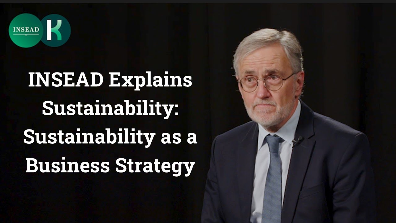 INSEAD Explains Sustainability: Sustainability as a Business Strategy