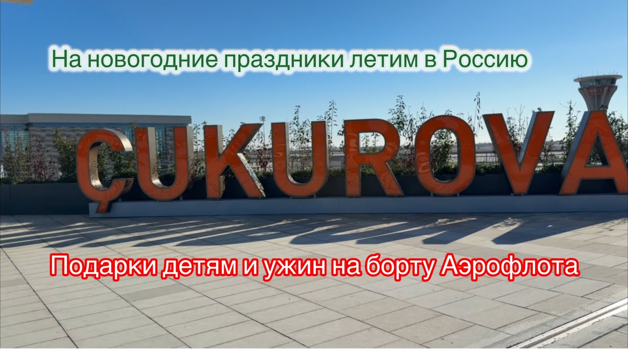 ✈️Летим в Россию. Подарки детям от Аэрофлота. Ужин на борту.