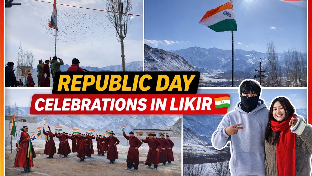 Celebrating 77th republic day at likir village | Pride of India🏔️🇮🇳