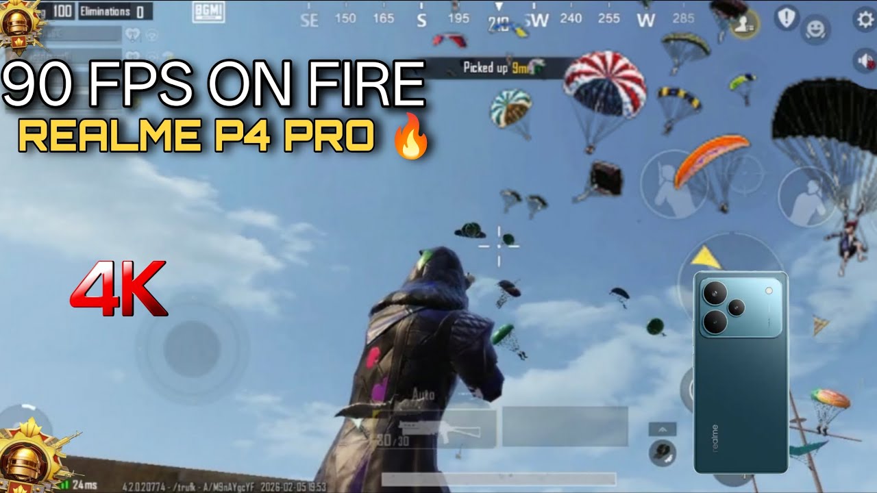 90 FPS ON FIRE 🔥 | REALME P4 PRO TEST IN 2026😍 BGMI 