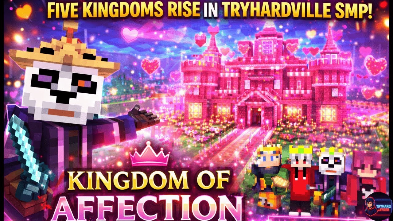 👑 FIVE KINGDOMS RISE in TryHardVille SMP! | Kingdom of Affection REVEAL ❤️🔥