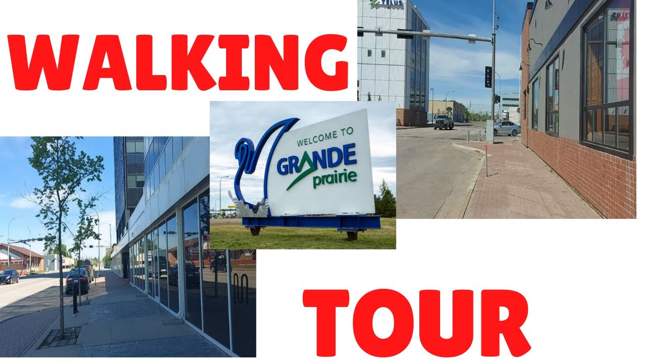 Walking tour of Grande Prairie| fastest growing city in Alberta 4K