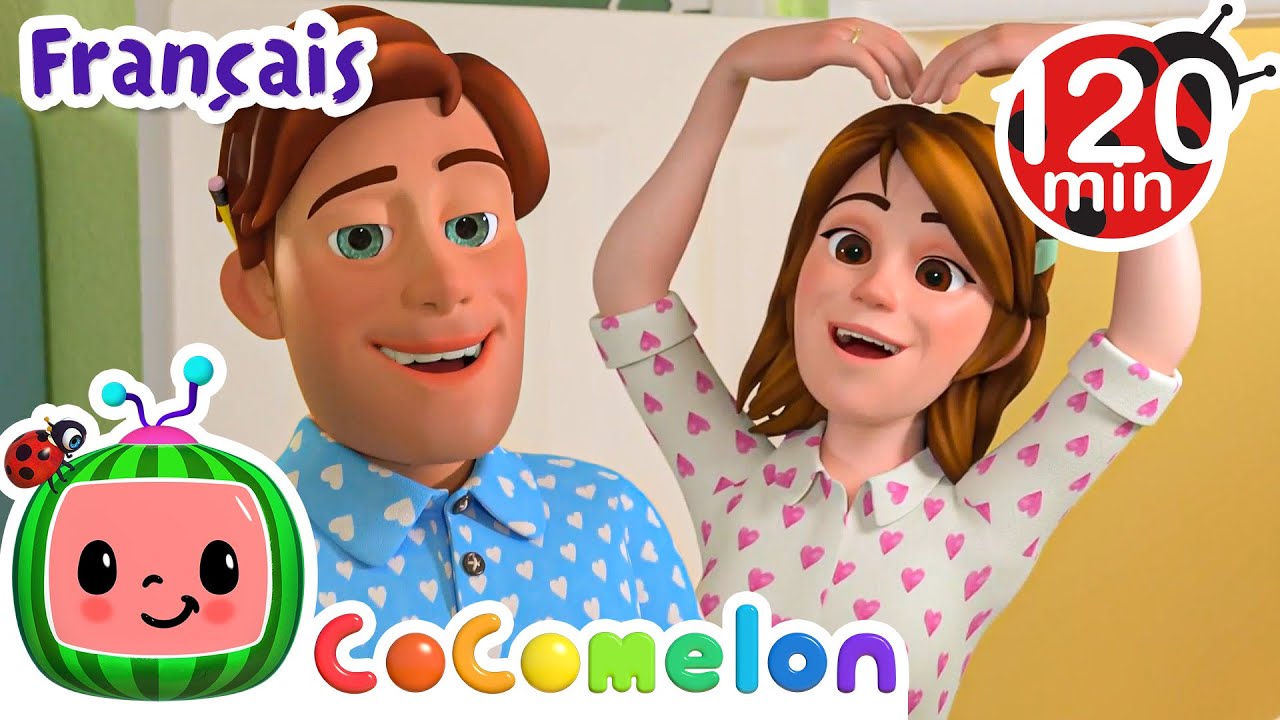 Calins et bisous  | CoComelon en Français | Chansons pour bébés