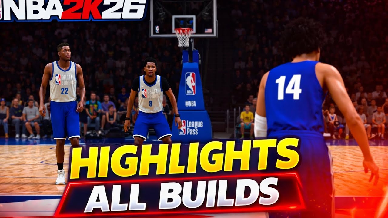 NBA 2K 26, highlight reel, all my builds.