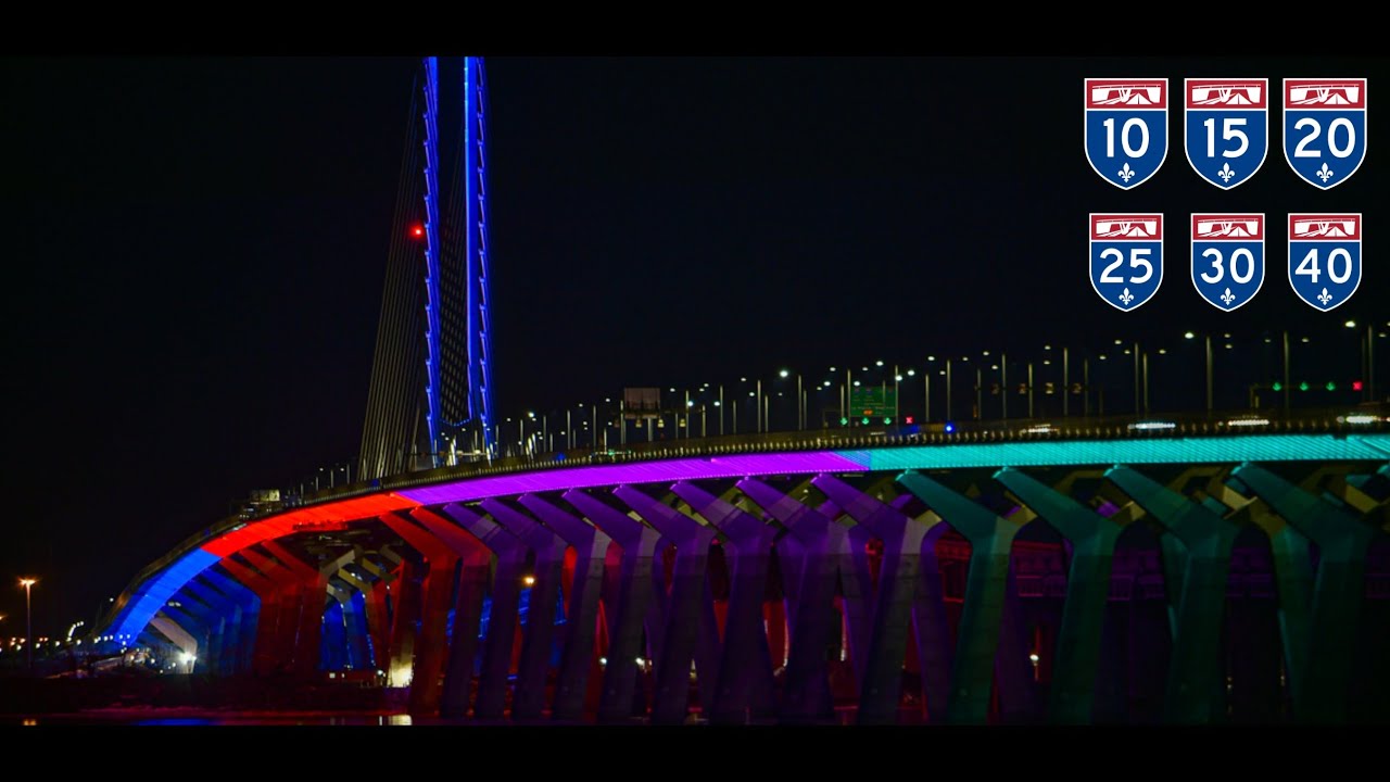 [2023/69] Montreal Highway Tour: Bridges & Tunnels into Downtown at Night