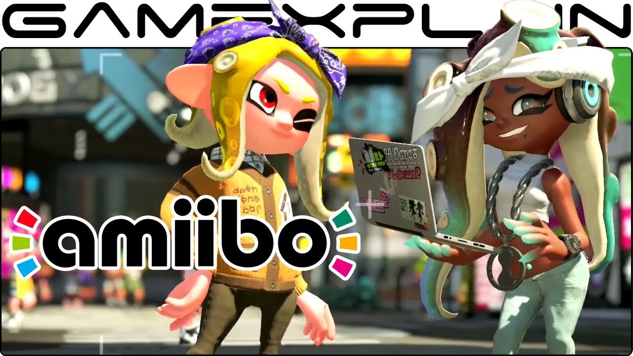 Scanning the Pearl & Marina amiibo in Splatoon 2 (Selfies & First Gear!)