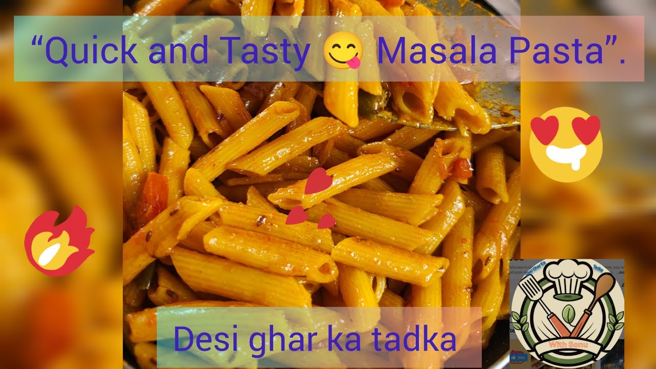 Desi Style Masala Pasta 🍝 | Spicy Indian Masala Pasta| Street Style Masala Pasta 😋Desi Ghar Ka Tadka