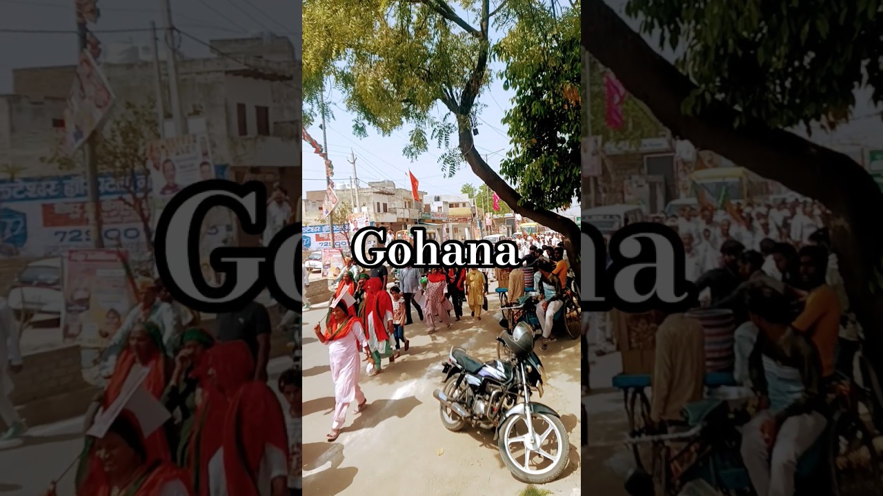 Gohana Rally Live 📍 Public Ka Samundar 😳 CM Nayab Singh Saini #Shorts