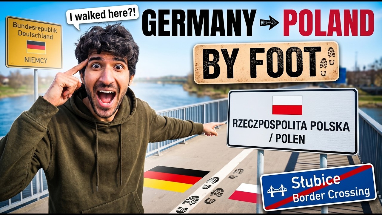 Germany 🇩🇪 to Poland 🇵🇱 by FOOT (Słubice Border Crossing)