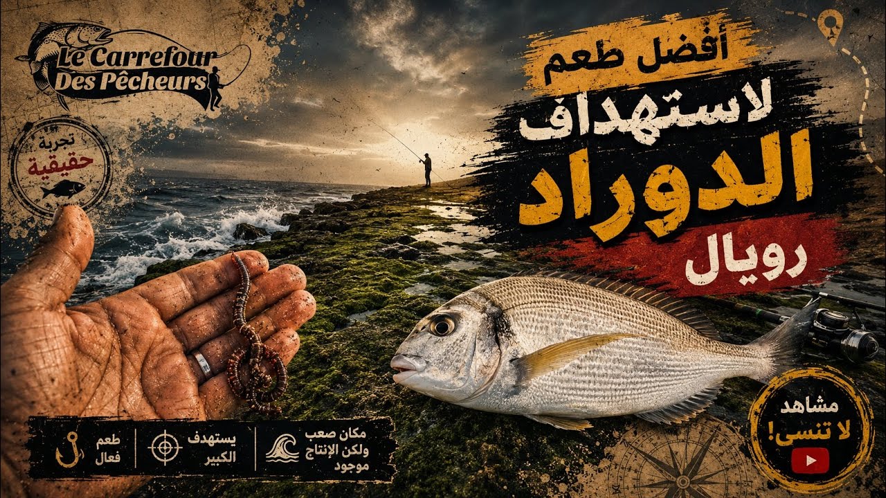 استهداف اسماك زريقة او الدوراد رويال في مصايد الصخيرات رفقة الرايس عمر - Pêche A La Dorade au Maroc