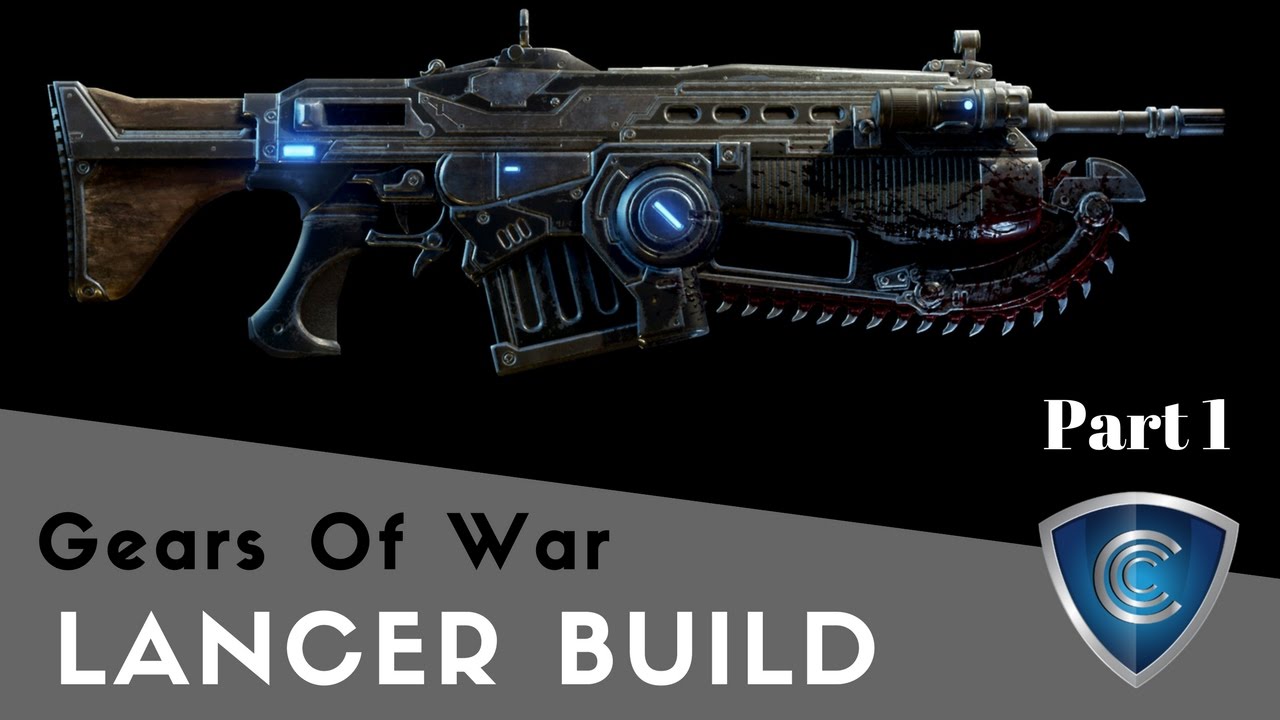 Gears of War Lancer EVA Foam Cosplay Prop build PRT1