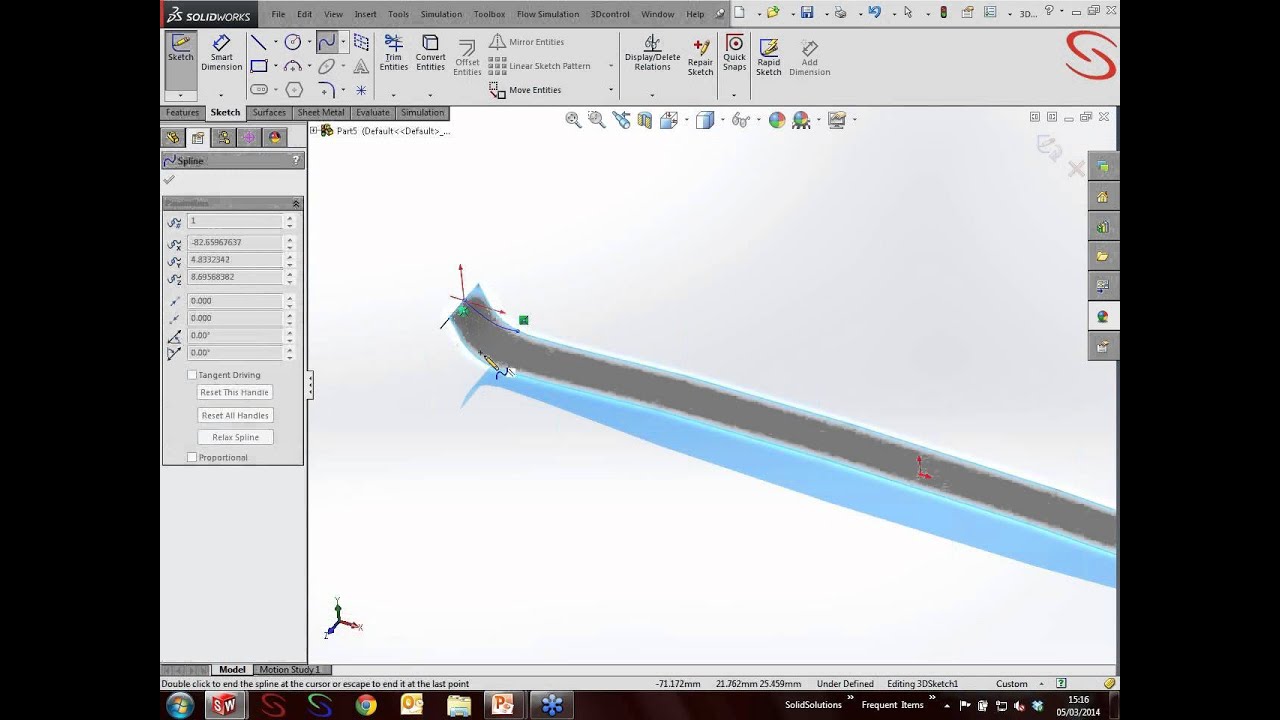 SOLIDWORKS Tutorial - Splines, Splines and more Splines!