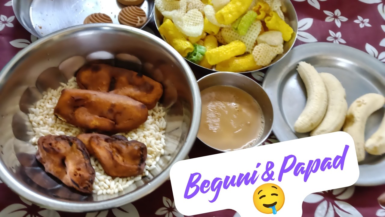 Beguni ebong Papad 😋