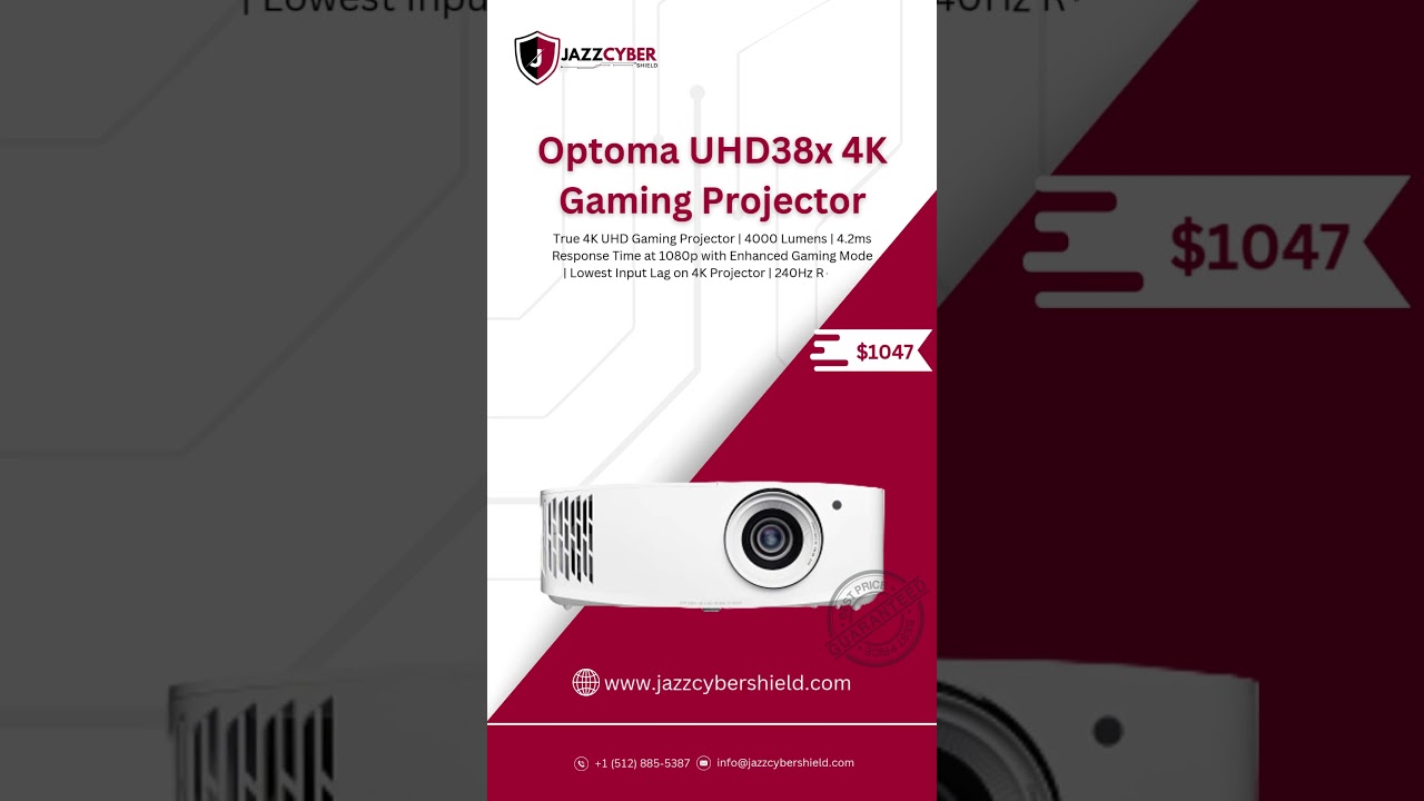 🔥 Optoma UHD38x 4K UHD Gaming Projector | Bright, Ultra-Fast & Cinematic! 🎮🍿