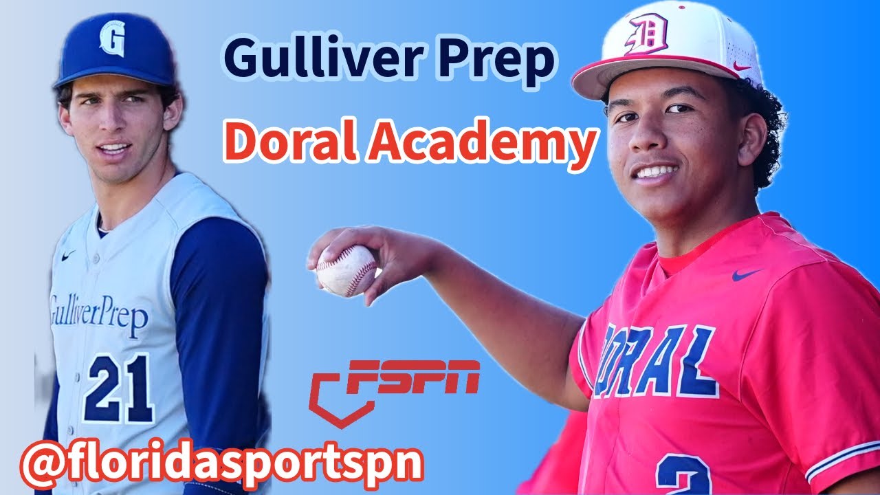 Gulliver Prep. At Doral Academy (7-0) So.Florida High School Baseball #fspn #baseball #fyp 