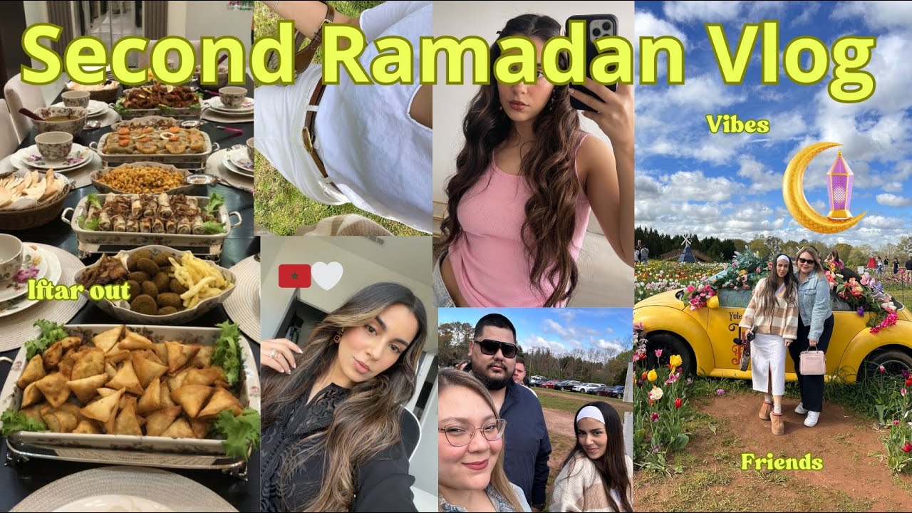 Ramadan Vlog 2 : Iftar out with friends 🎀 🤲🏼🌙 | 🌷💕 إفطار مع الأصدقاء