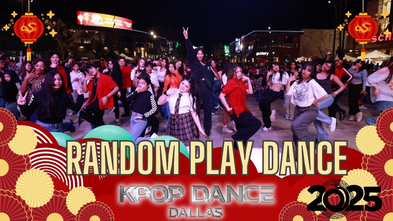 2025 Random Play Dance at Grandscape Lunar New Year Festival | Kpop Dance Dallas