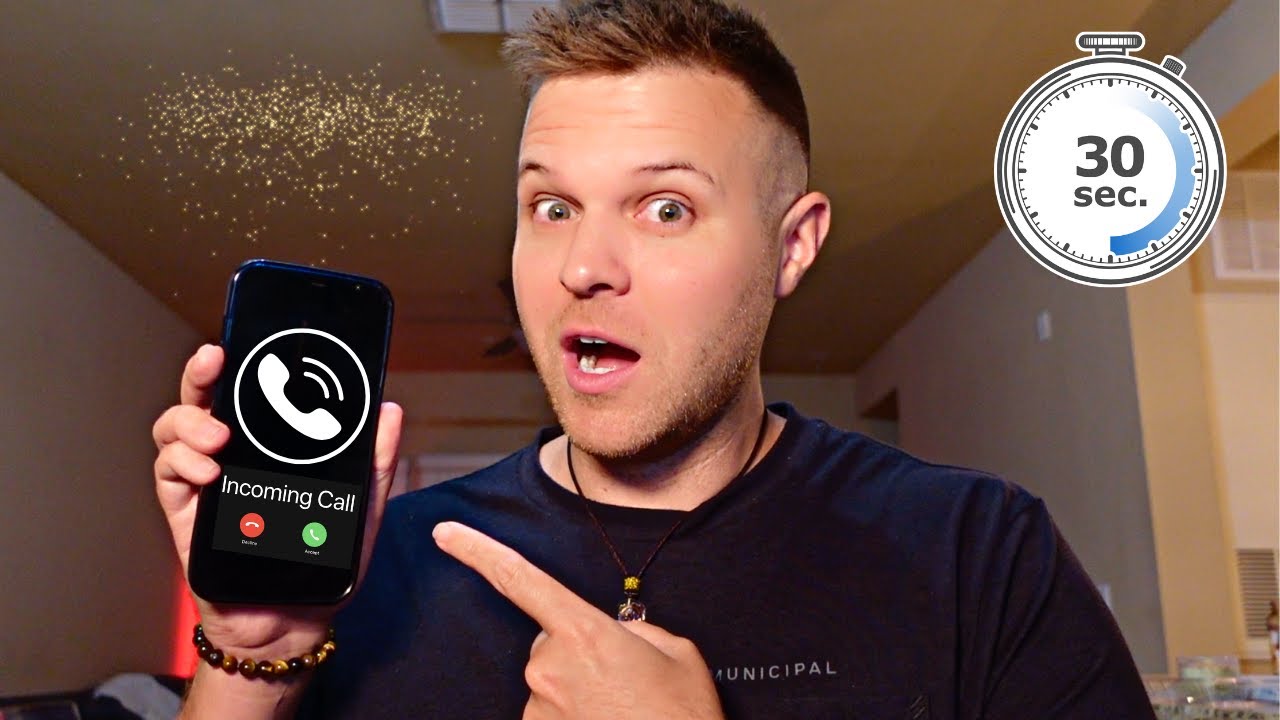 Заставьте кого-нибудь позвонить вам за 30 секунд (не разговаривая с ним)