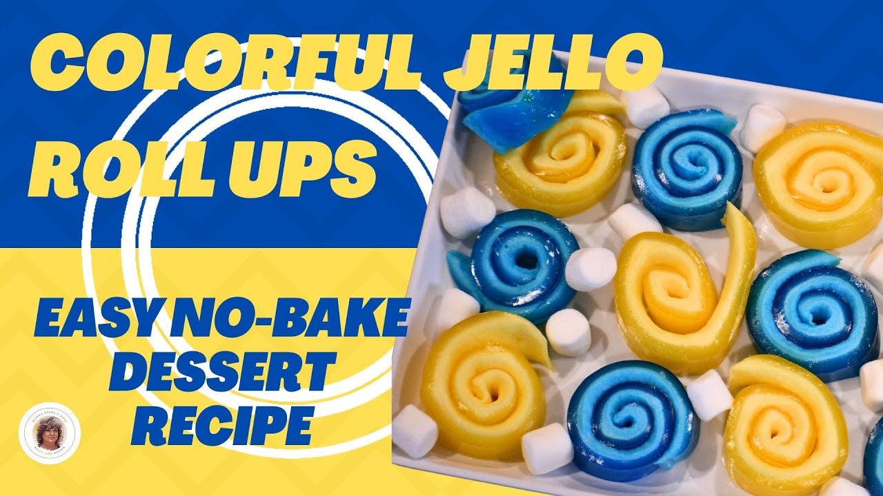 Colorful Jello Roll Ups | Easy No-Bake Dessert Recipe