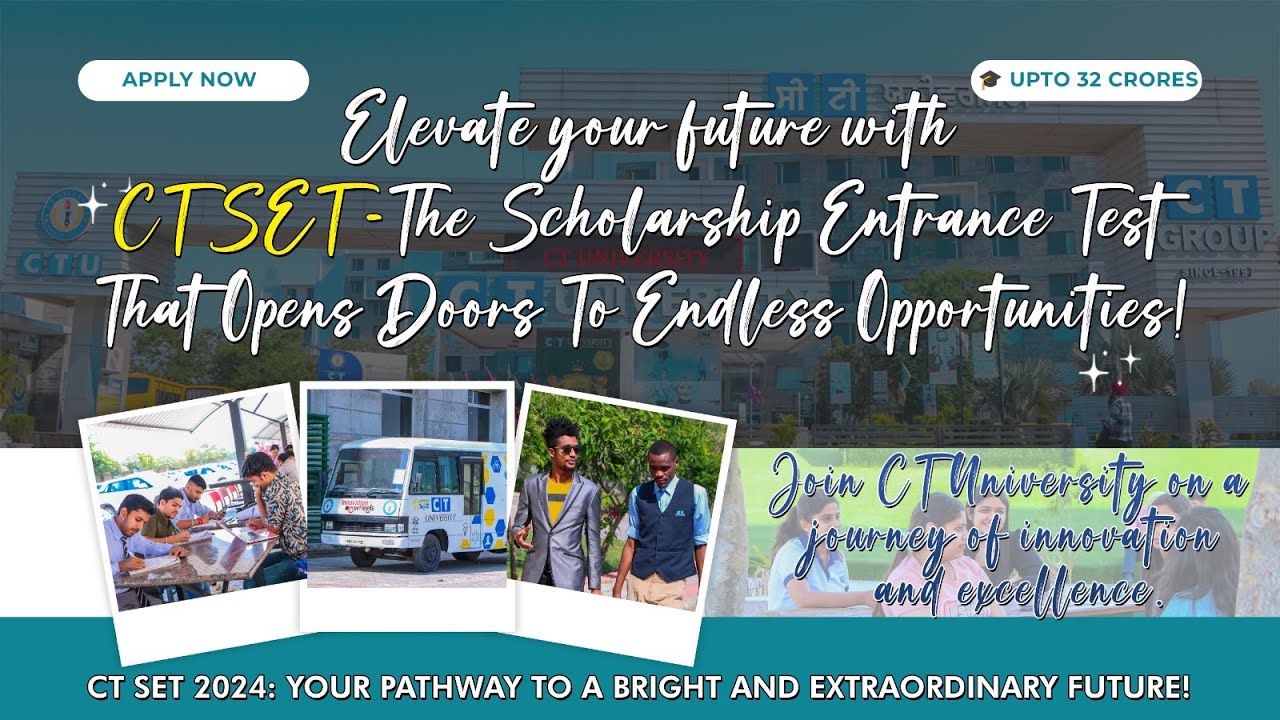 Elevate your future with CT SET &ndash; The Scholarship Entrance Test that opens doors to opportunities!