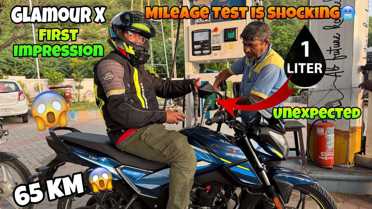 All New Hero Glamour X 125 Unexpected Mileage Test 1 Liter मे 65 KM चलेगी ya नहीं 😱