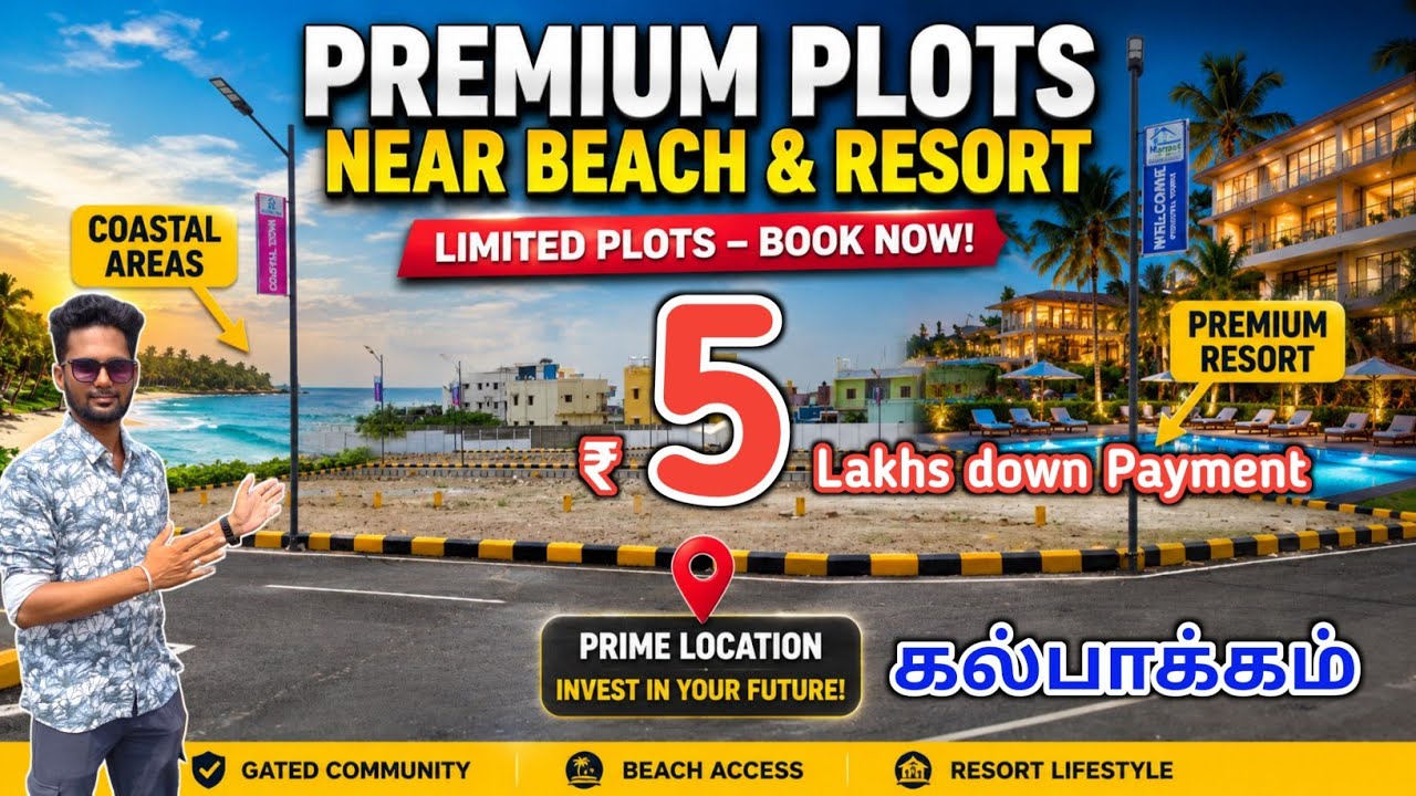 Low Budget Villa Plots For Sale In ECR | Low Price Land For Sales In Chennai | Low Price Resort Plot