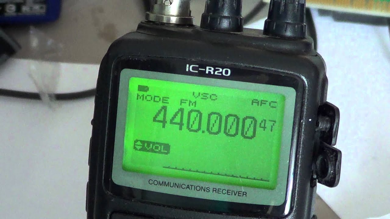 Icom IC R20 Tutorial - Tuning Steps