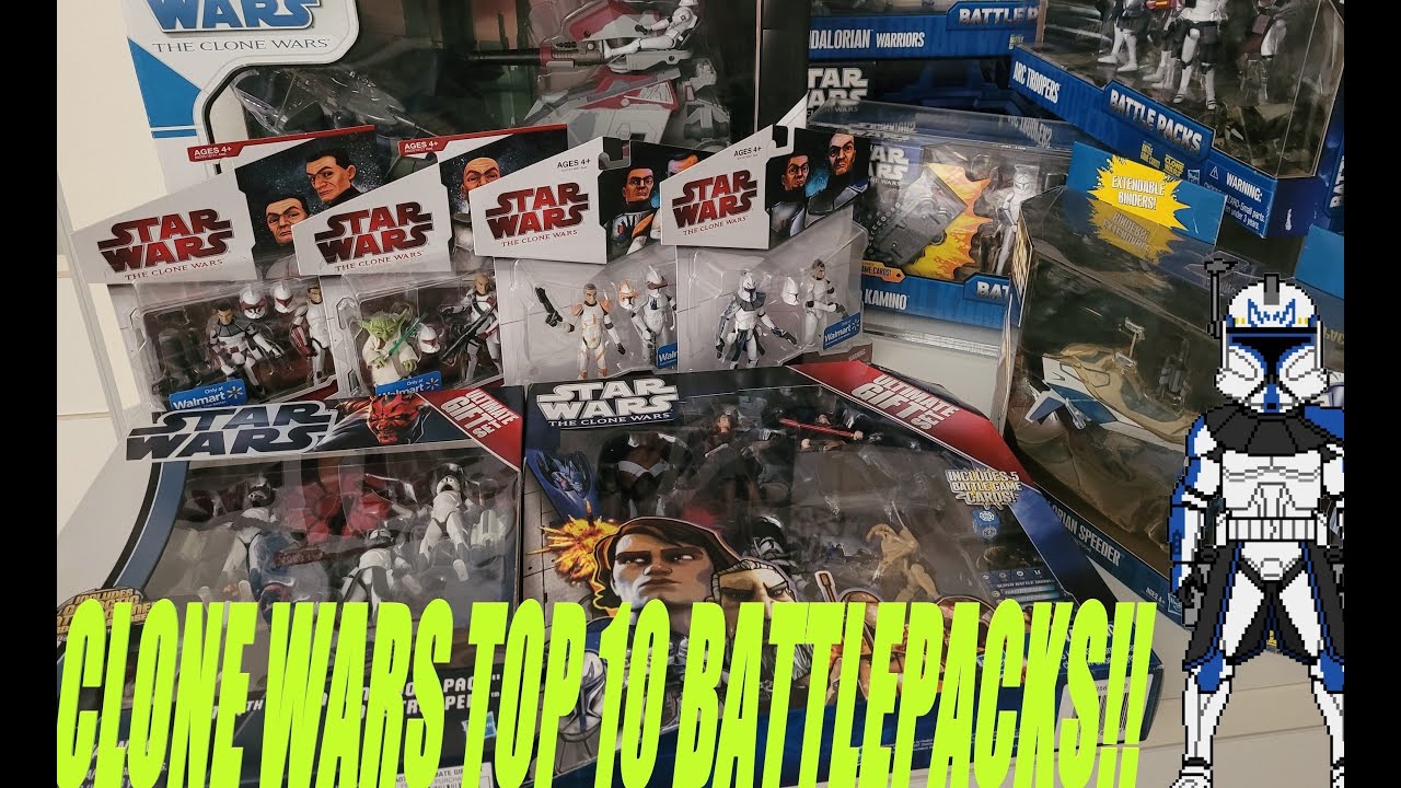 TOP 10 RAREST STAR WARS THE CLONE WARS BATTLEPACKS!!!