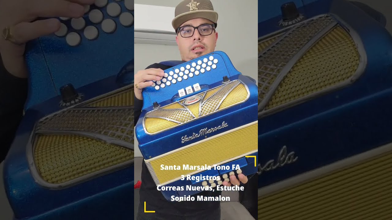 ACORDEON EN VENTA-Santa Marsala-Tono FA-3 Registros