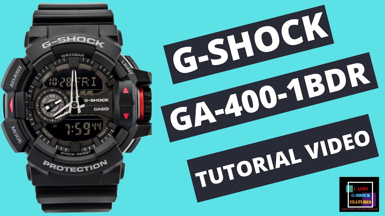 Casio G-shock Ga-400-1b 200m Diver Mens Watch Digital Ga-400 Black
