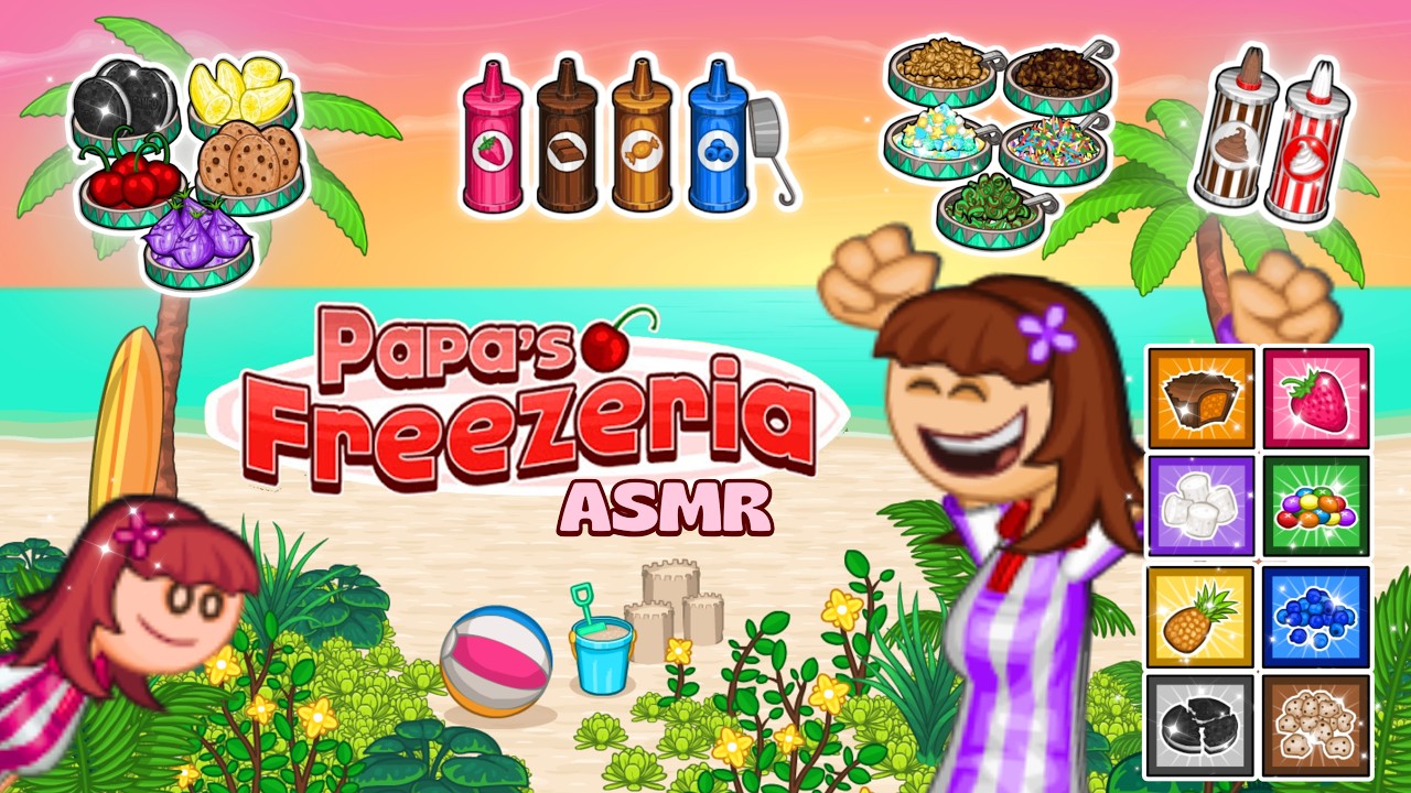 I SPENT 14 DAYS WORKING AT PAPAS FREEZERIA 🍧✨ | ASMR | Cozy Longplay | Nostalgia Sunday 🧸