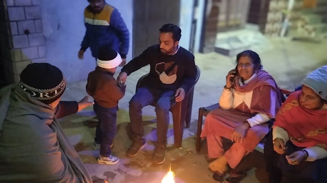 Family Lohri Celebration 🎉🔥 Dhol, Dance & Masti!” 
