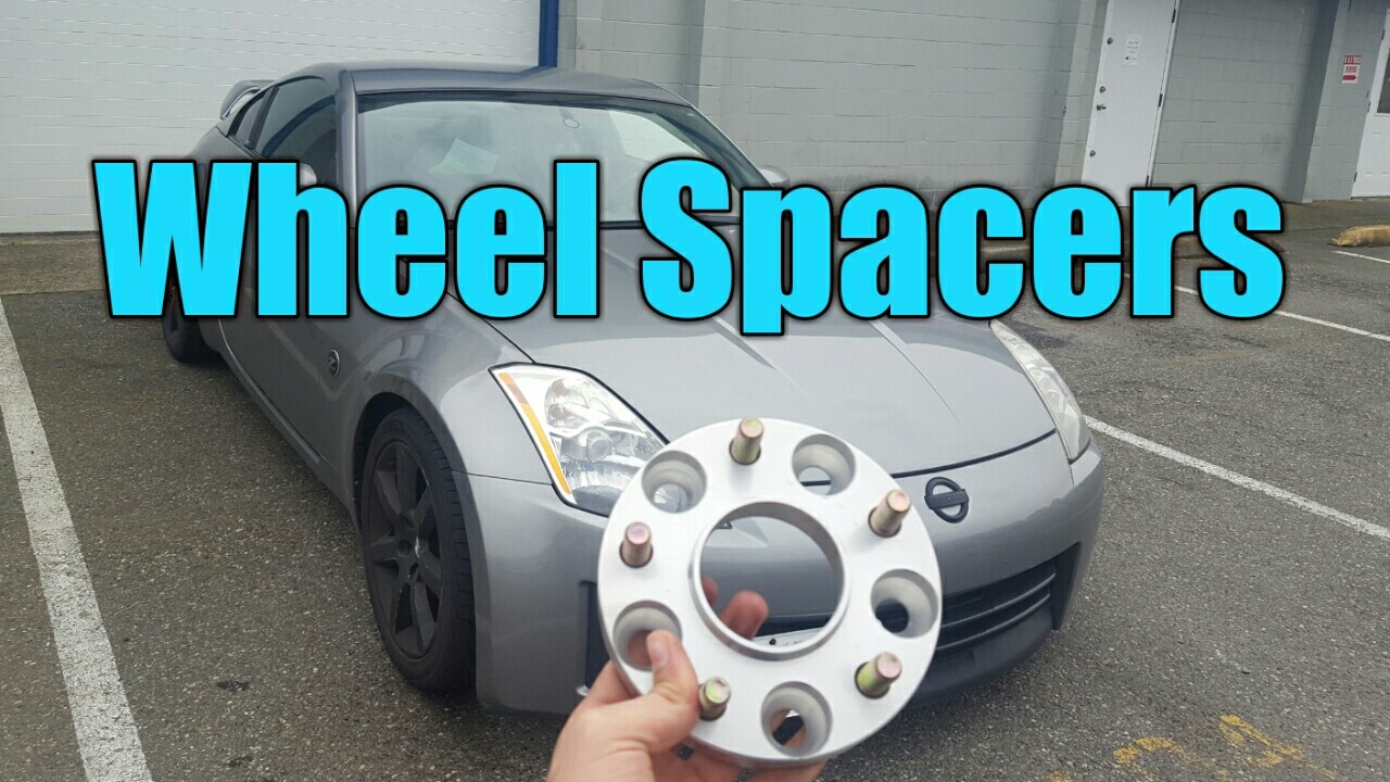 Wheel spacers install on 350z