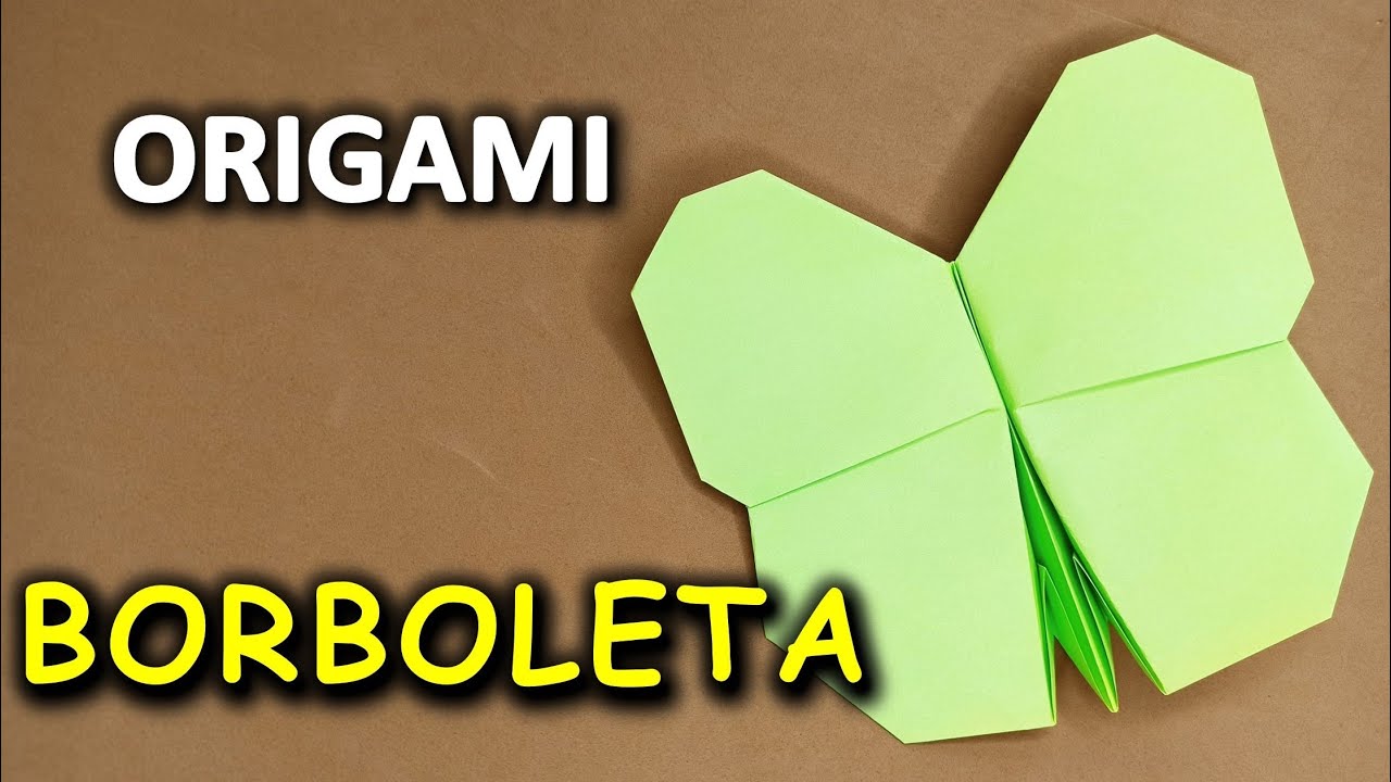 ORIGAMI -COMO FAZER ORIGAMI DE PAPEL DE BORBOLETA PASSO A PASSO-Tutorial DIY Simples e Descomplicado