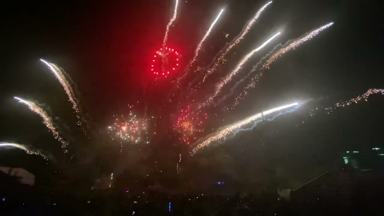 Australia Day fireworks at South Adelaide football club - 2025
