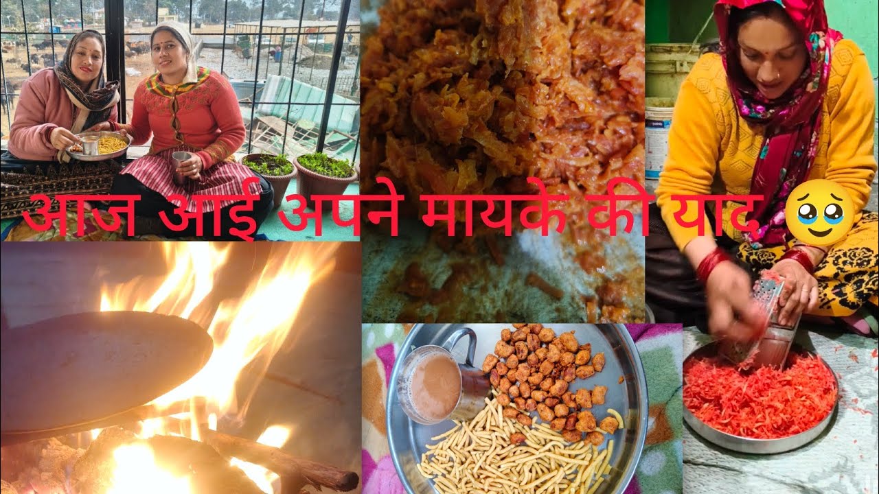 आज आई अपने मायके अपने मां की याद 🥹 और गया मैंने दिल से सर एक गाना ओर पहली ही 😂 #pahadi