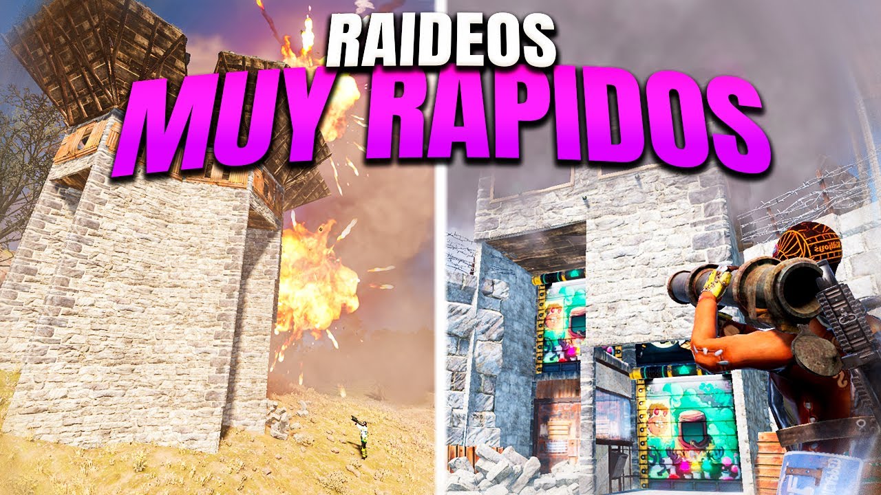 RAIDEOS RAPIDOS y EFECTIVOS - RUST - Gameplay español