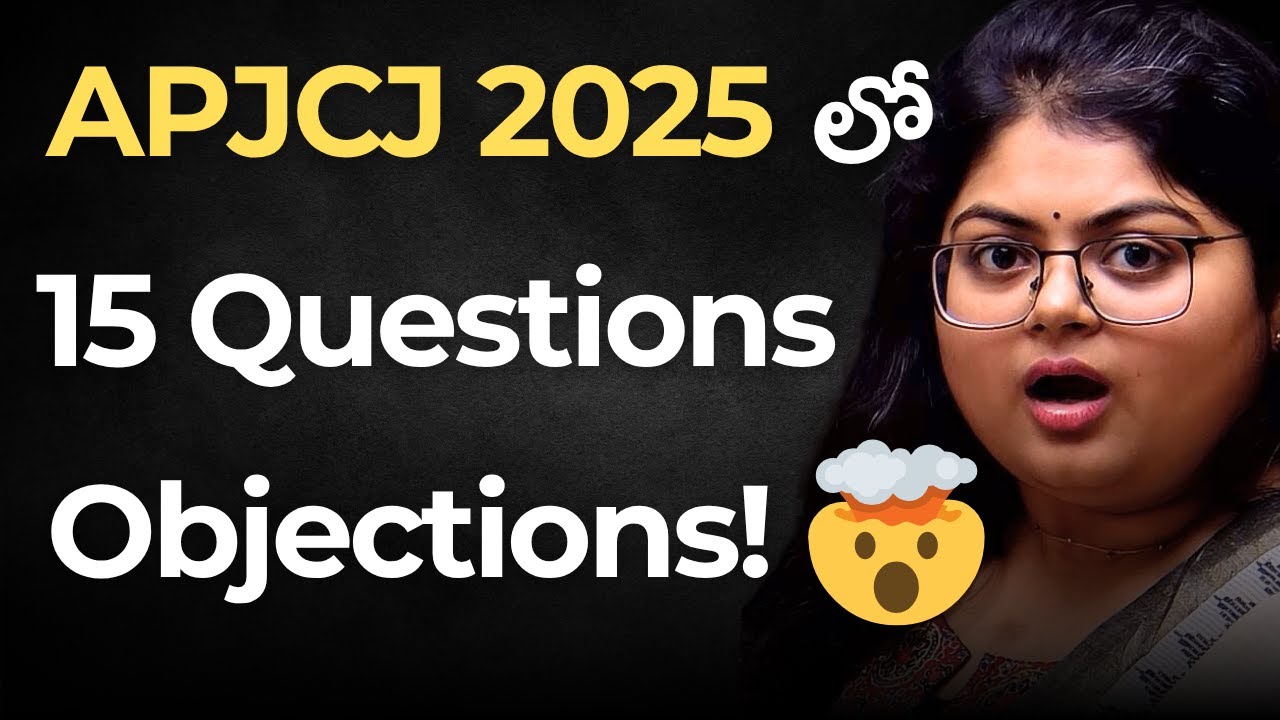 APJCJ Prelims 2025 Objections Questions : Hurry Now !