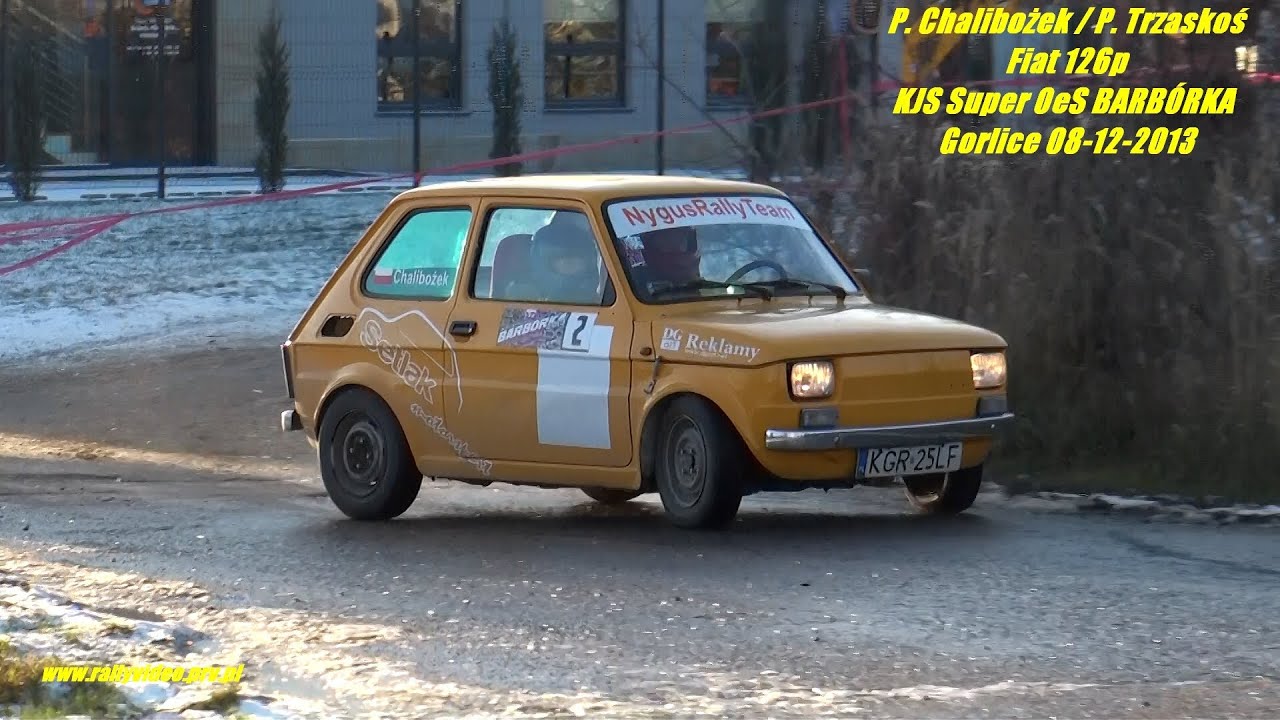 Przemysław Chalibożek / P. Trzaskoś - Fiat 126p - KJS Super OeS BARB&Oacute;RKA - Gorlice 08-12-2013