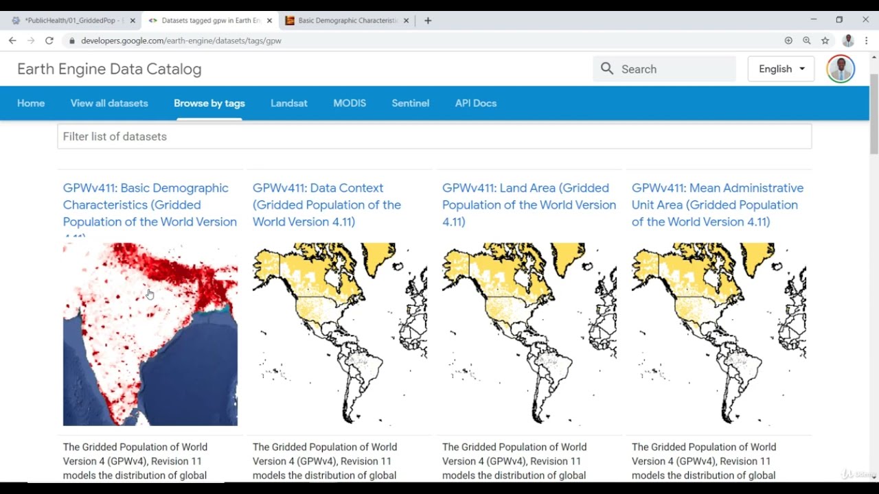 Данные о населении в координатной сетке с помощью Google Earth Engine