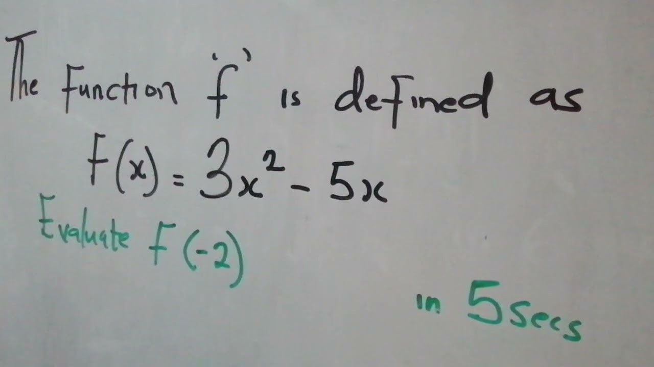 Function f (-2)