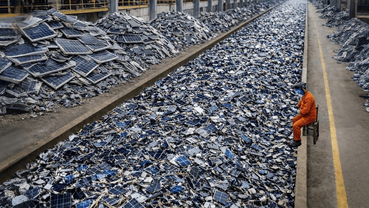 Como é feito: A RECICLAGEM de PAINÉIS SOLARES que Transforma MILHÕES de Toneladas em Garrafas