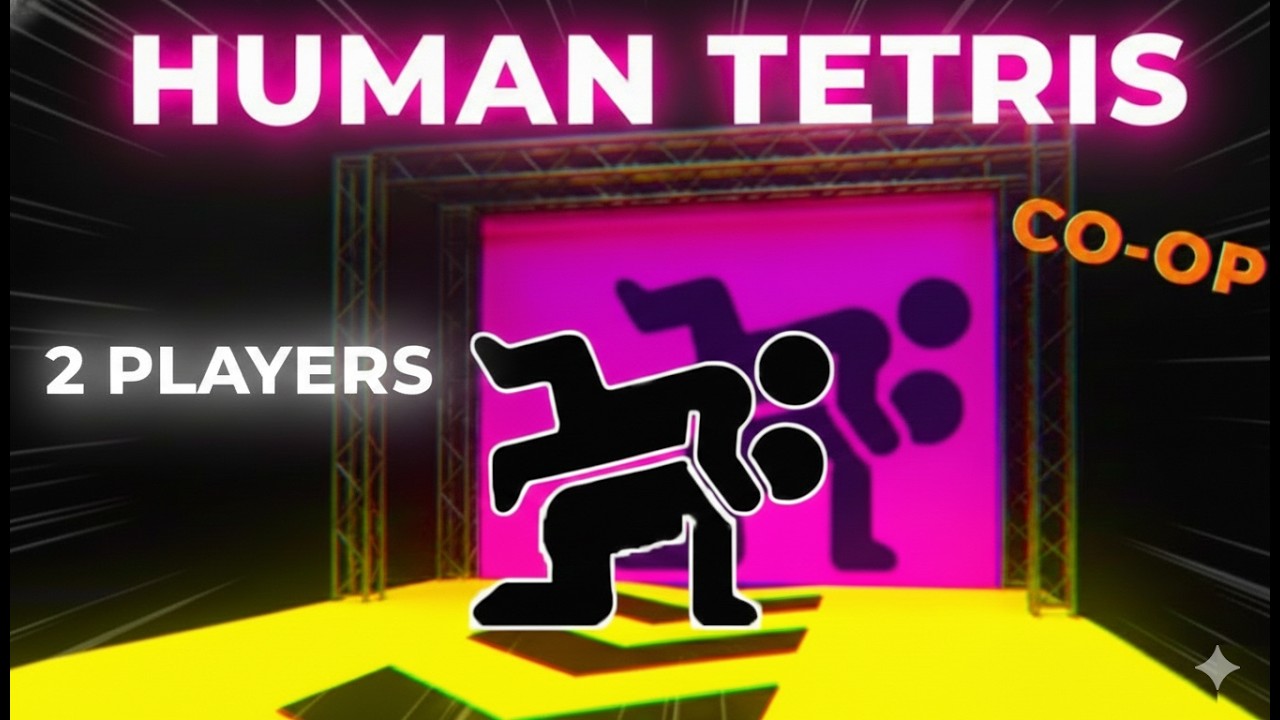 HUMAN TETRIS | Immersive Interactive Warm Up | CO-OP 2 Players