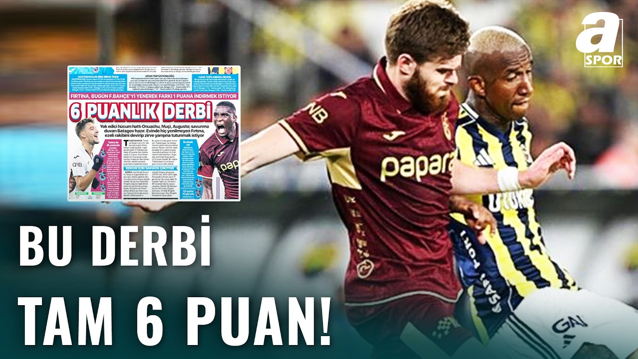 Fırtına, Fenerbahçe'yi Yenip Farkı 1 Puana Düşürmenin Peşinde!
