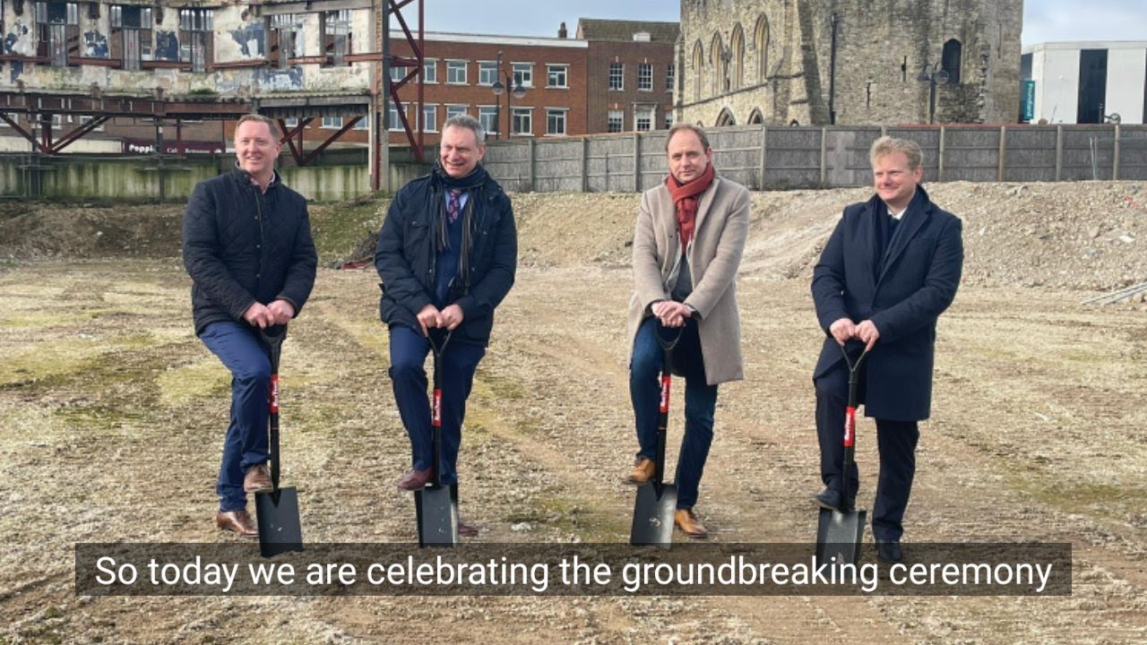 Bargate Quarter ground-breaking ceremony, February 2022
