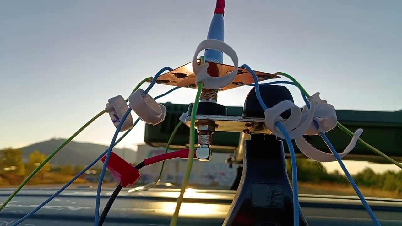 Comprobando placa radiales con NANO VNA Checking radial plates with NANO VNA