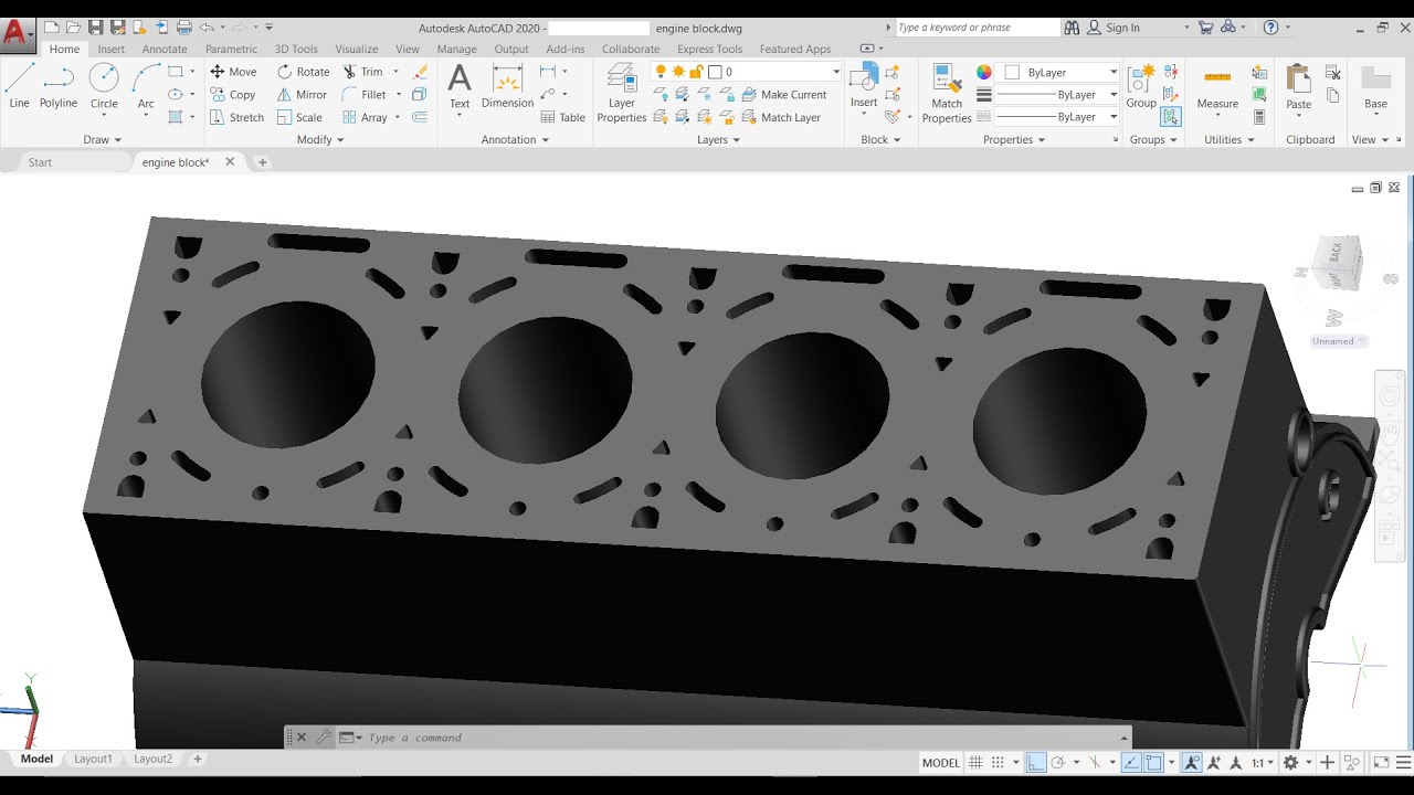 Autocad 3d Diesel Engine block in autocad by (ⓐⓤⓣⓞⓒⓐⓓⓒⓜⓓ) ✅