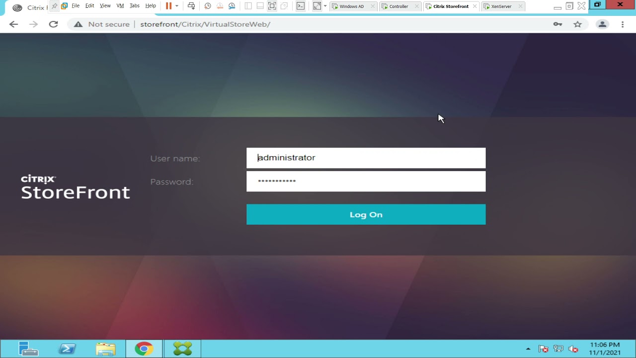 Citrix Storefront- How to hide domain details for users on Storefront Login Page.