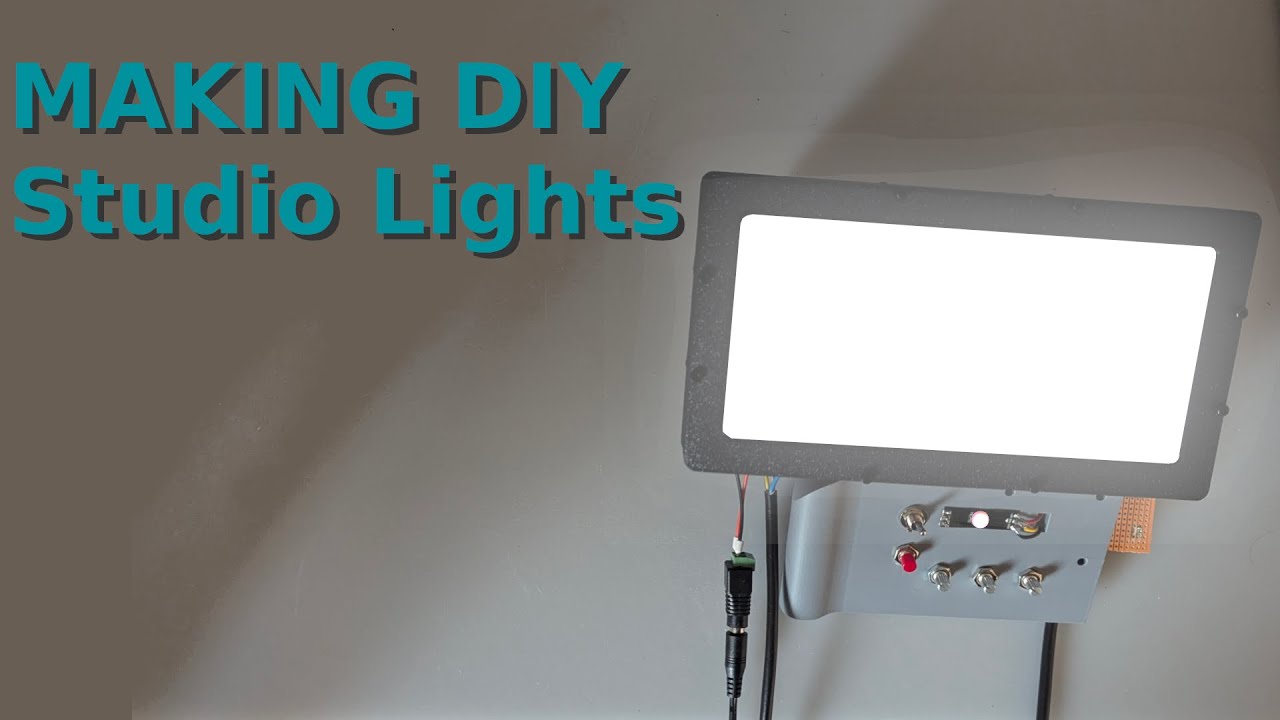 Making DIY studio lights to improve the quality of our videos